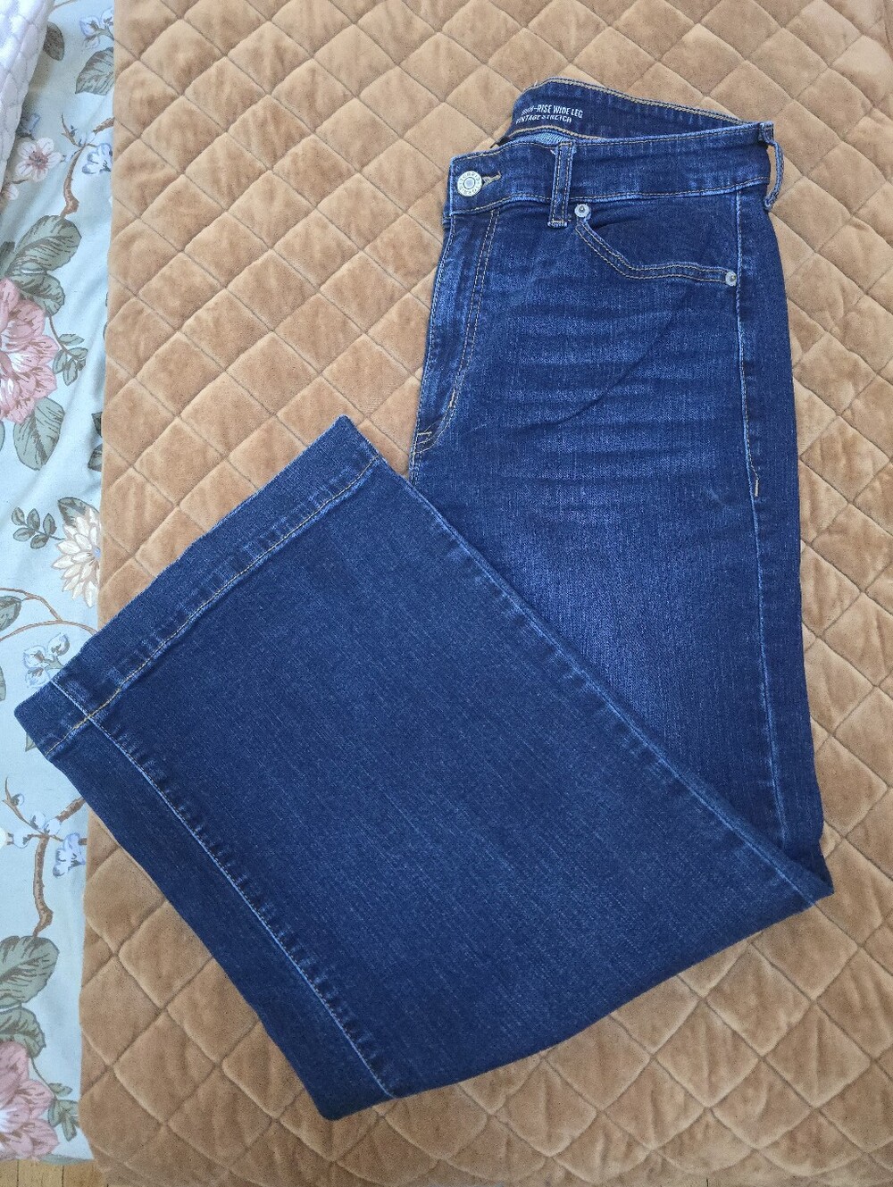 torrid Dark Blue High-Rise Wide Leg Jeans